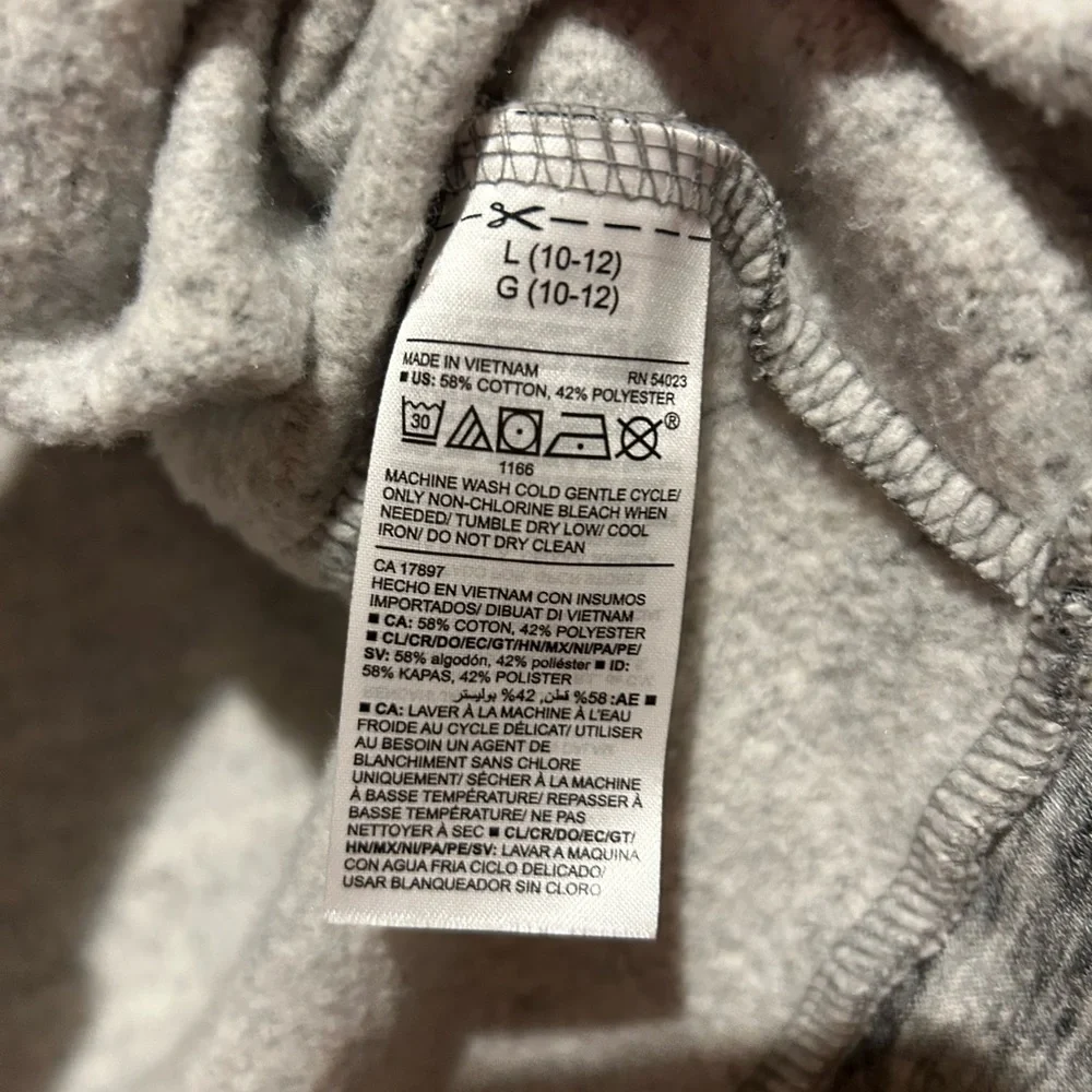 Old Navy Boys zip up hoodie sz L (10/12)